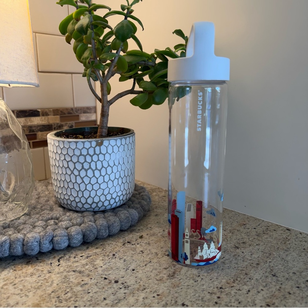 Starbucks Glass Water Bottle Boston - Picture 2 of 5